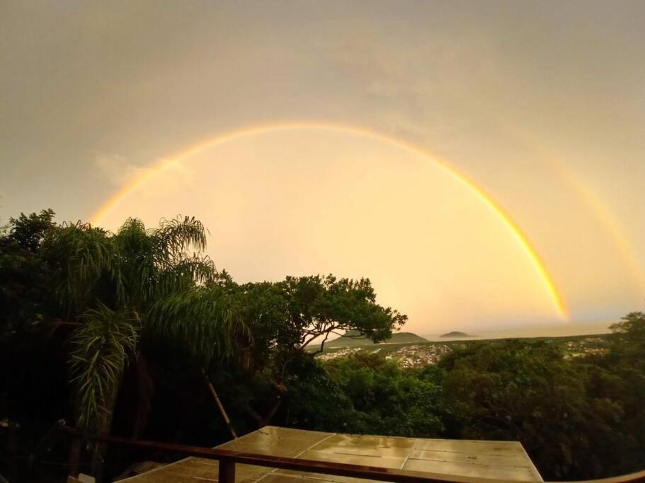 kitnet com hidromassagem com vista para o mar Florianopolis Exterior foto