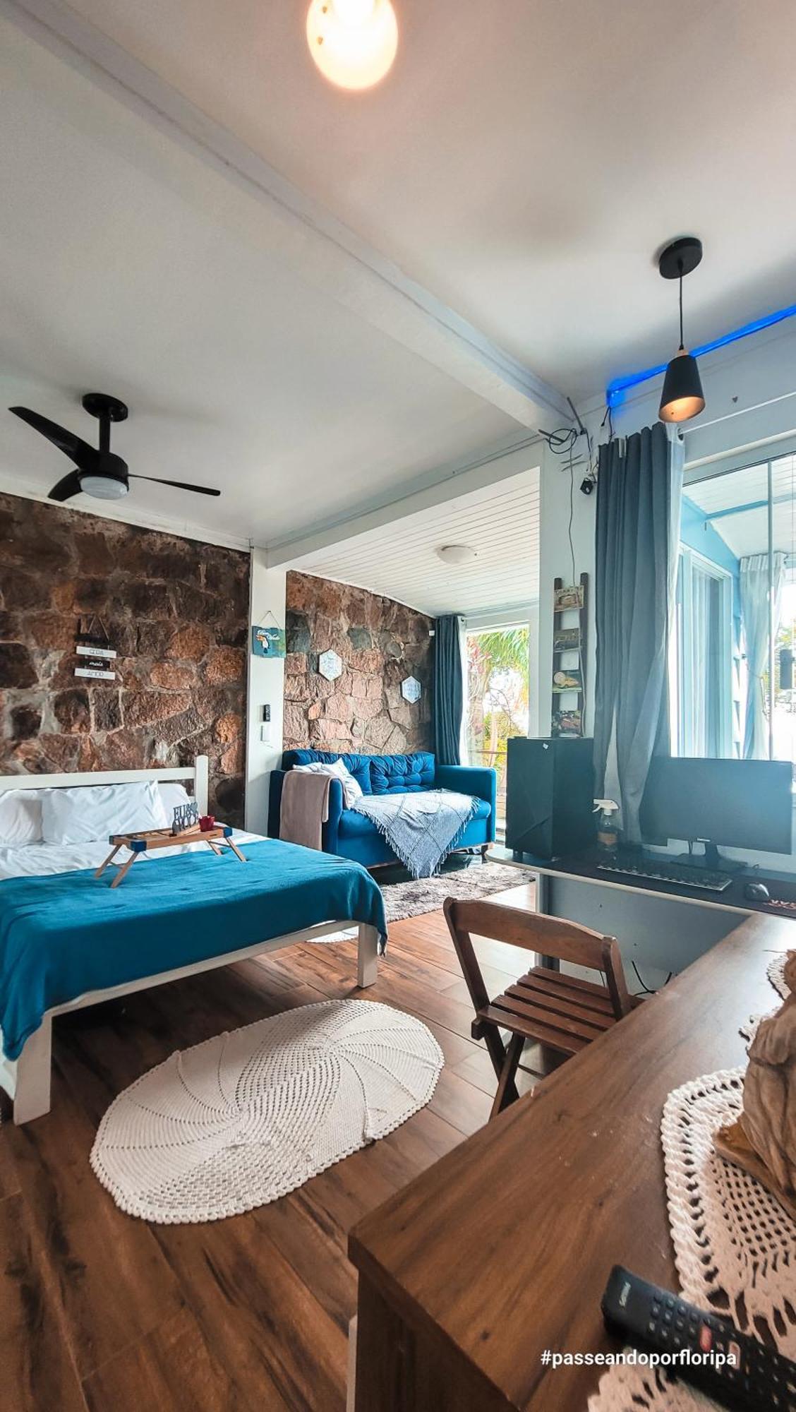 kitnet com hidromassagem com vista para o mar Florianopolis Exterior foto