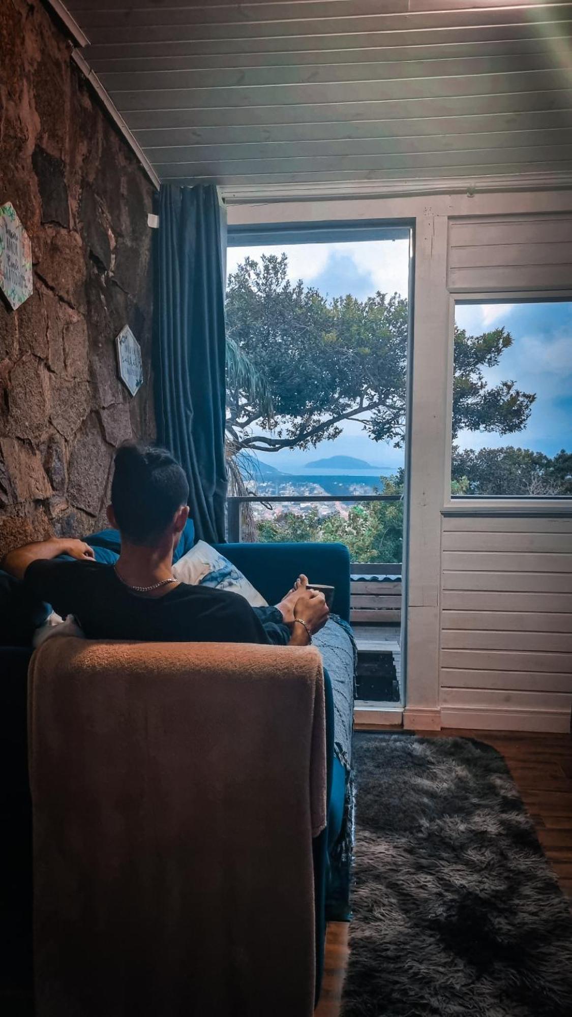 kitnet com hidromassagem com vista para o mar Florianopolis Exterior foto