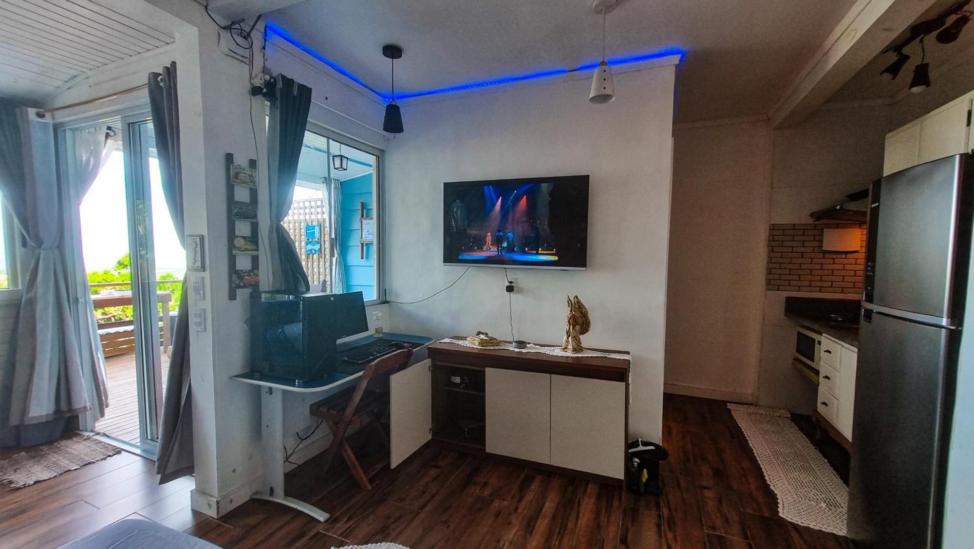 kitnet com hidromassagem com vista para o mar Florianopolis Exterior foto